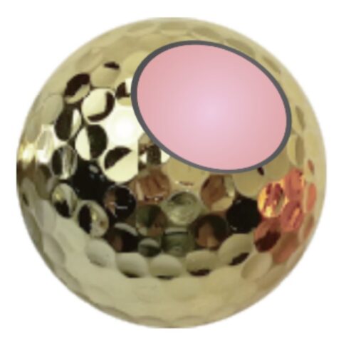Double-layer gradient electroplated competition ball